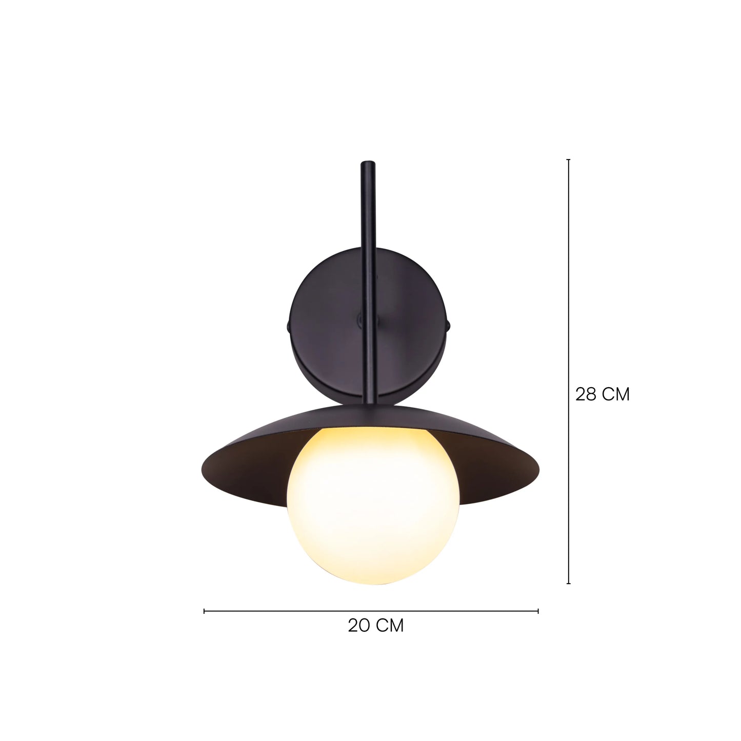 Why Not Me Frosted Glass Wall Light