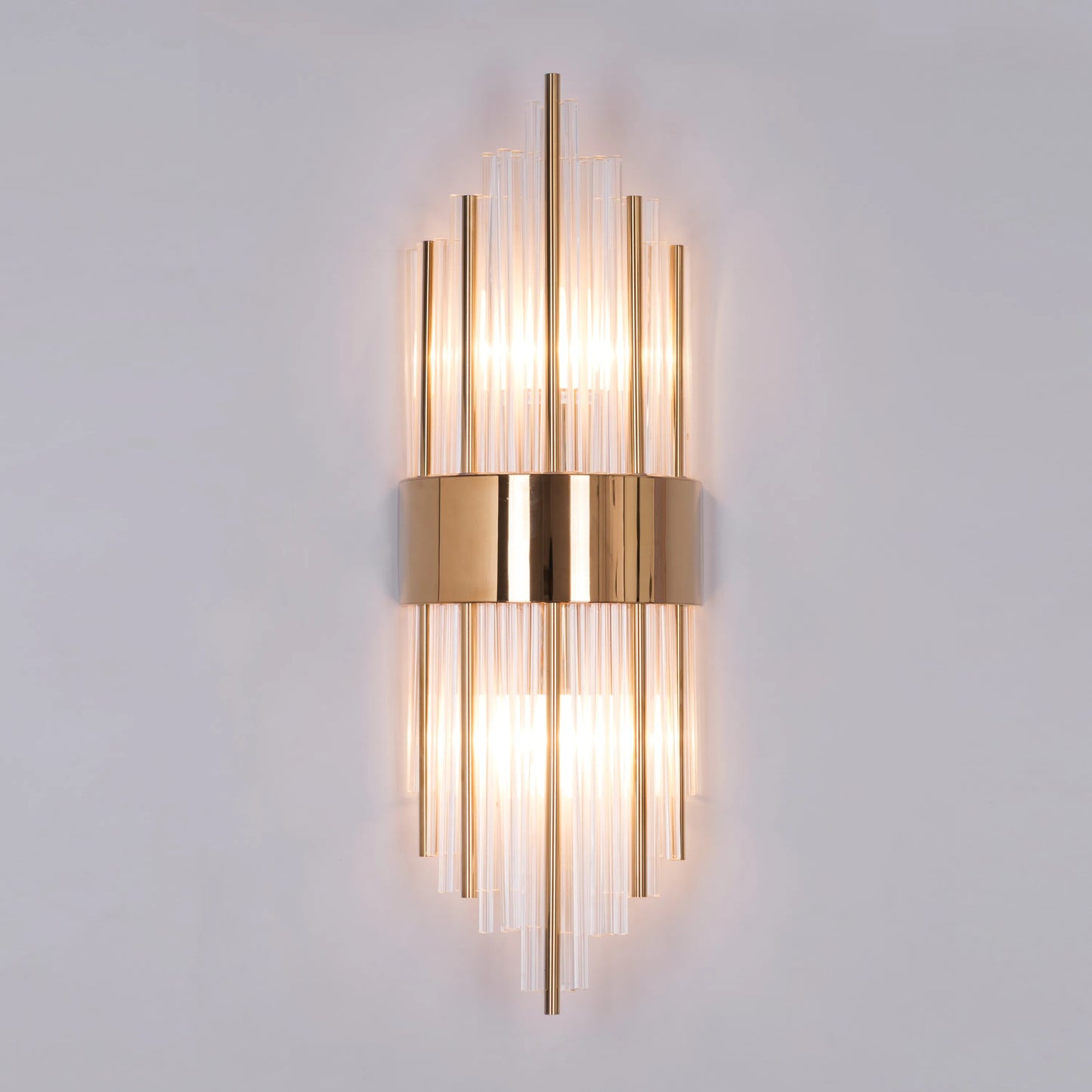 Carry My Heart Glass Tube Wall Light