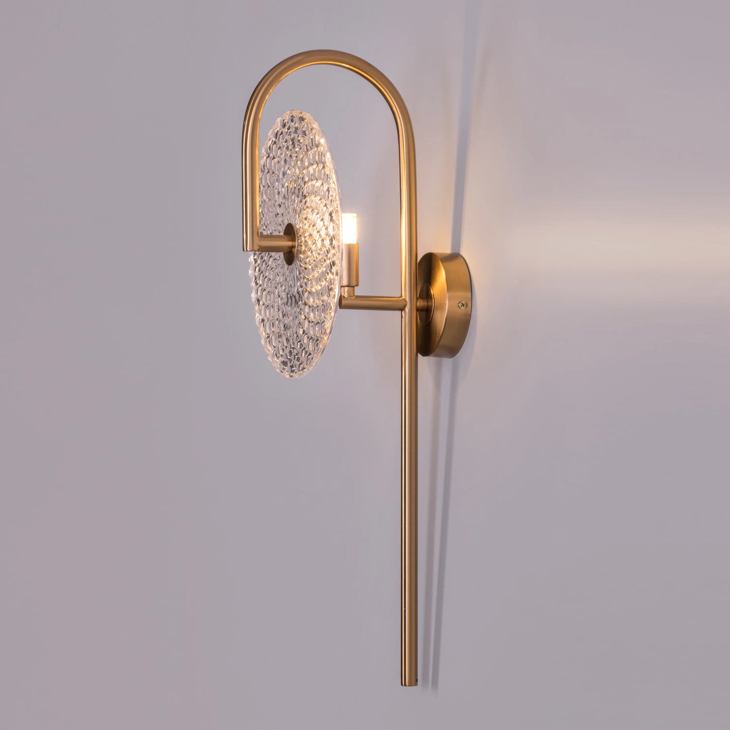 Call Your Name Signature Textured Glass Wall Light