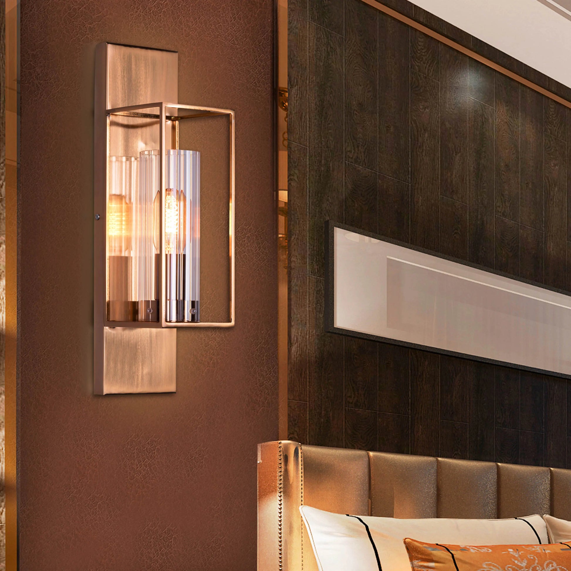 Stranded Wall Light - Contemporary sculptural wall sconce featuring interwoven metallic strands and artistic design, creating dramatic shadow patterns for modern interiors