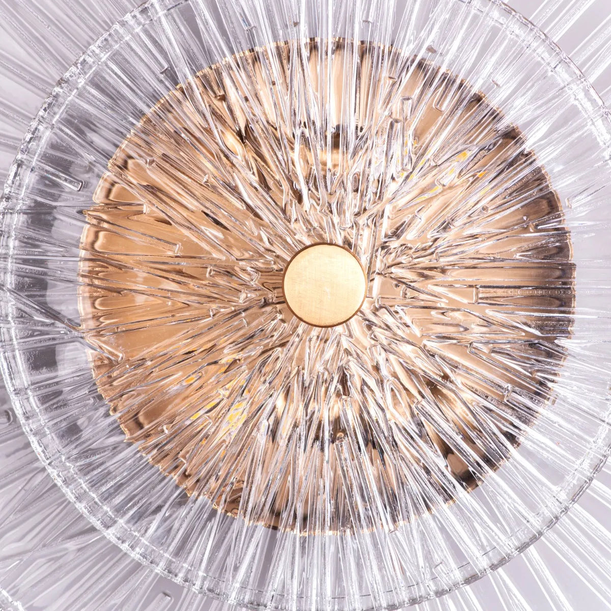 "Feel My Crown" Textured Glass Wall Light - A sleek, modern wall sconce with a textured glass shade that diffuses a warm, glowing light.