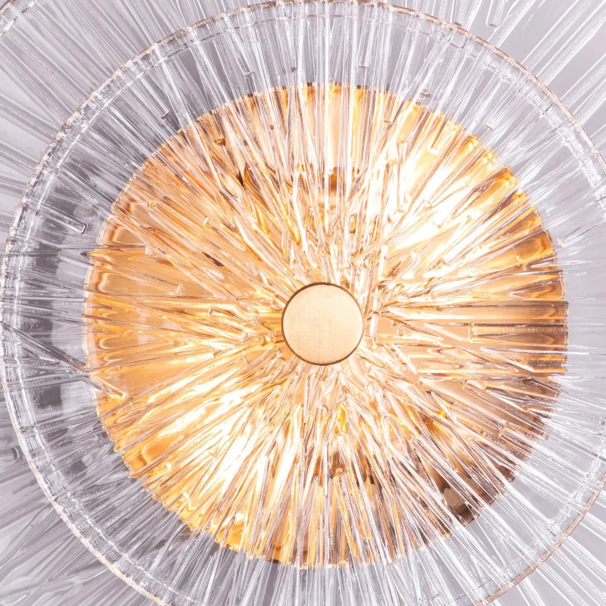 Feel My Crown Textured Glass Wall Light