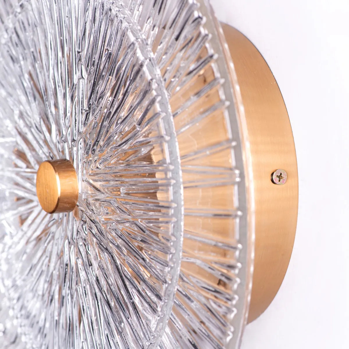 Feel My Crown Textured Glass Wall Light