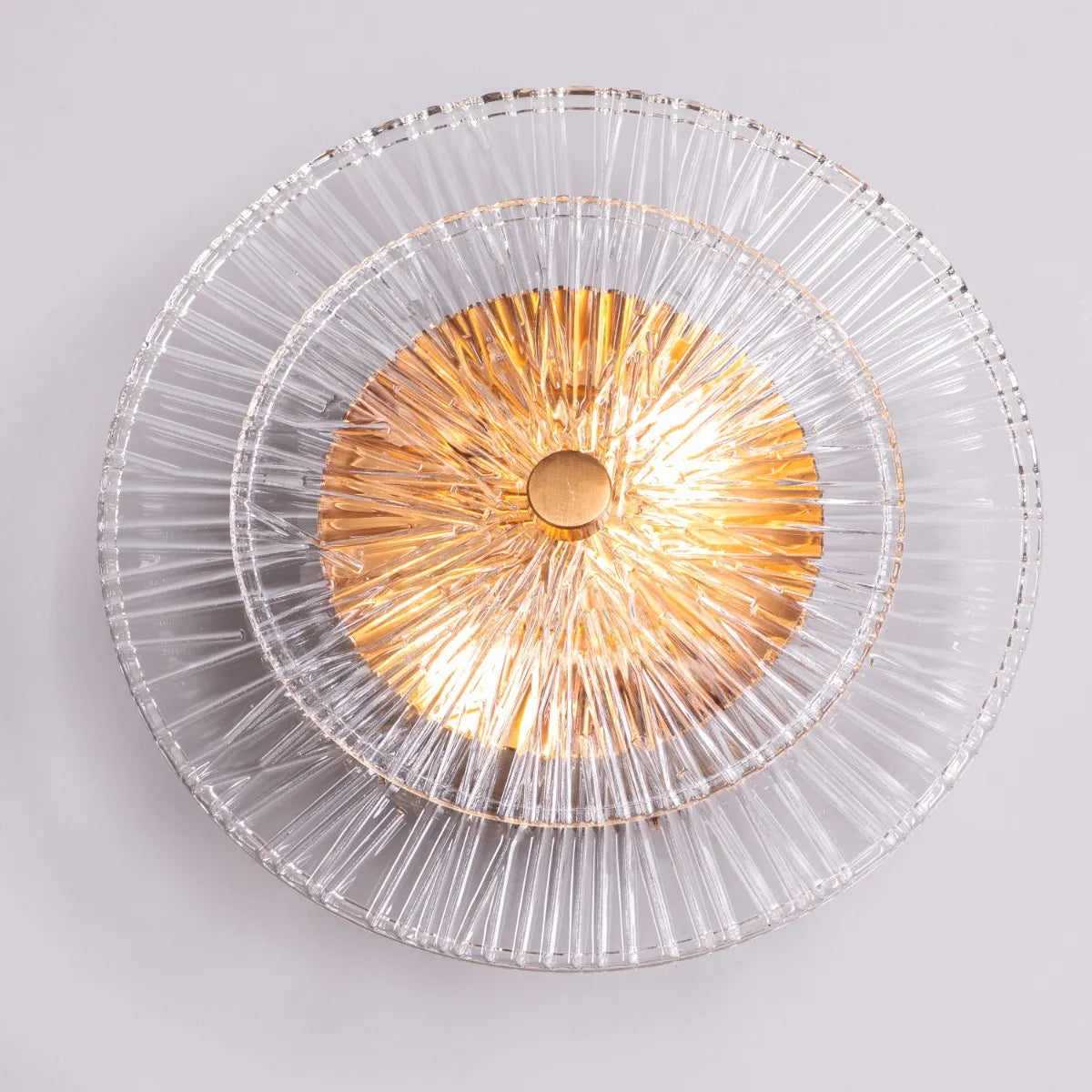 Feel My Crown Textured Glass Wall Light