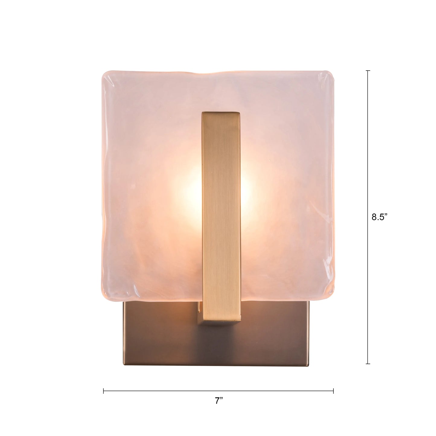 Gold Haze Glass Wall Light