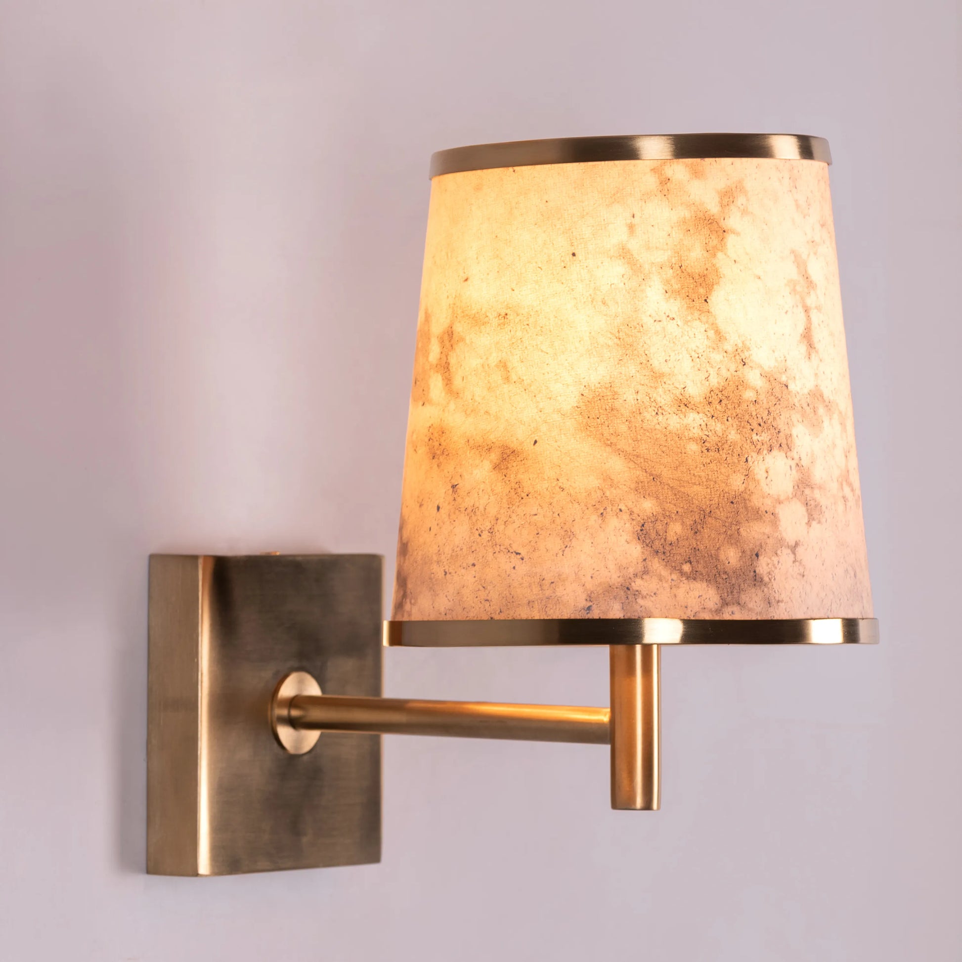 Clean Slate Stone Veneer Wall Light in Warm Neutral Finish
