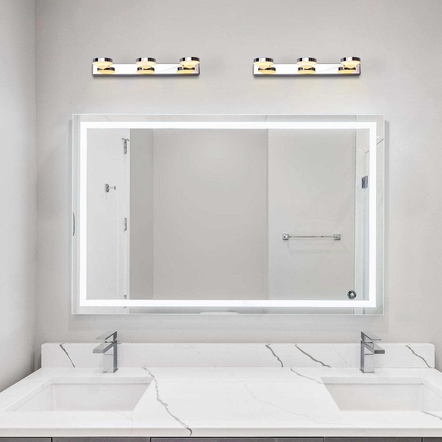 Quiet Dawn Stainless Steel Vanity Light