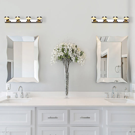 Quiet Dawn Stainless Steel Vanity Light – a sleek, modern stainless-steel fixture with energy-efficient LED illumination, perfect for elegant bathrooms and vanity spaces.