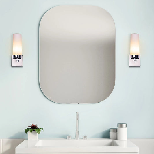Just Say Yes Stainless Steel Vanity Light – sleek, modern LED light for bathroom and vanity areas, offering bright and even illumination with a polished stainless steel finish.