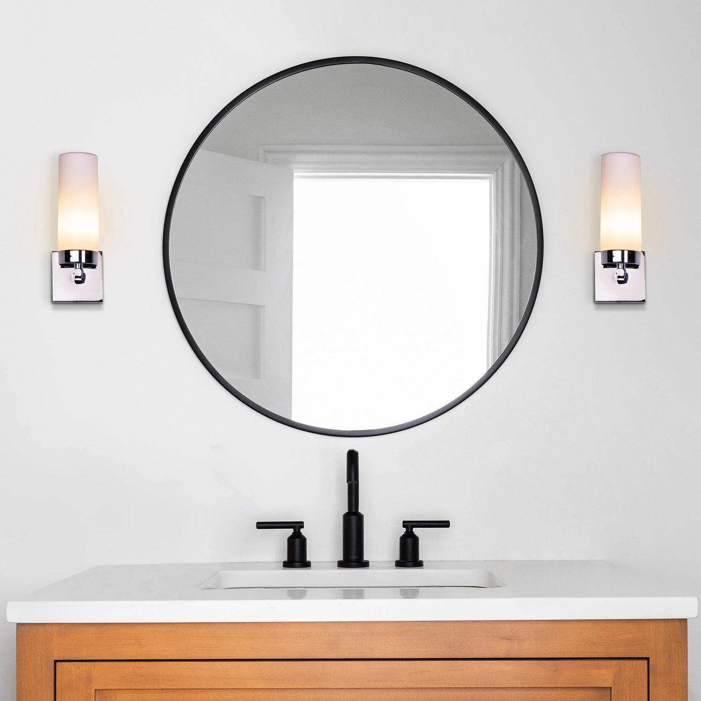 Just Say Yes Stainless Steel Vanity Light – sleek, modern LED light for bathroom and vanity areas, offering bright and even illumination with a polished stainless steel finish.