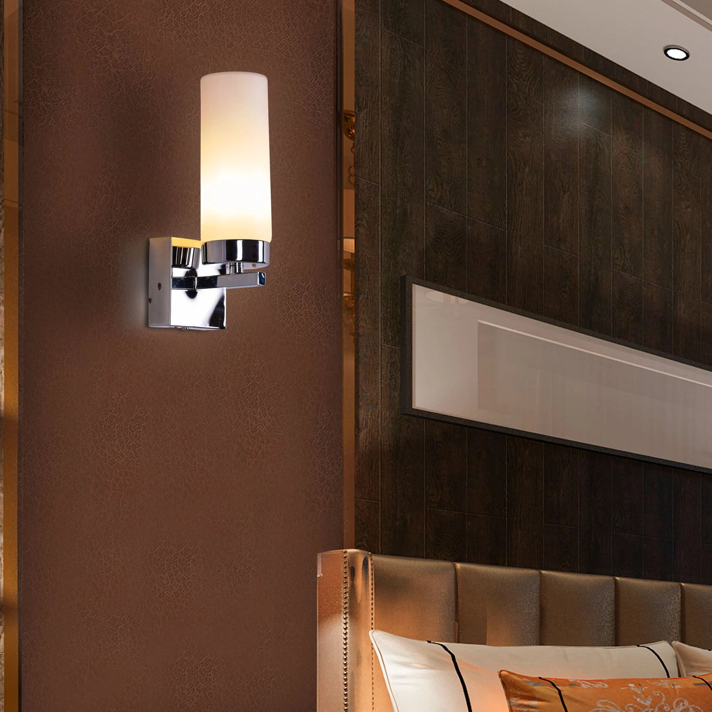 Just Say Yes Stainless Steel Vanity Light – sleek, modern LED light for bathroom and vanity areas, offering bright and even illumination with a polished stainless steel finish.