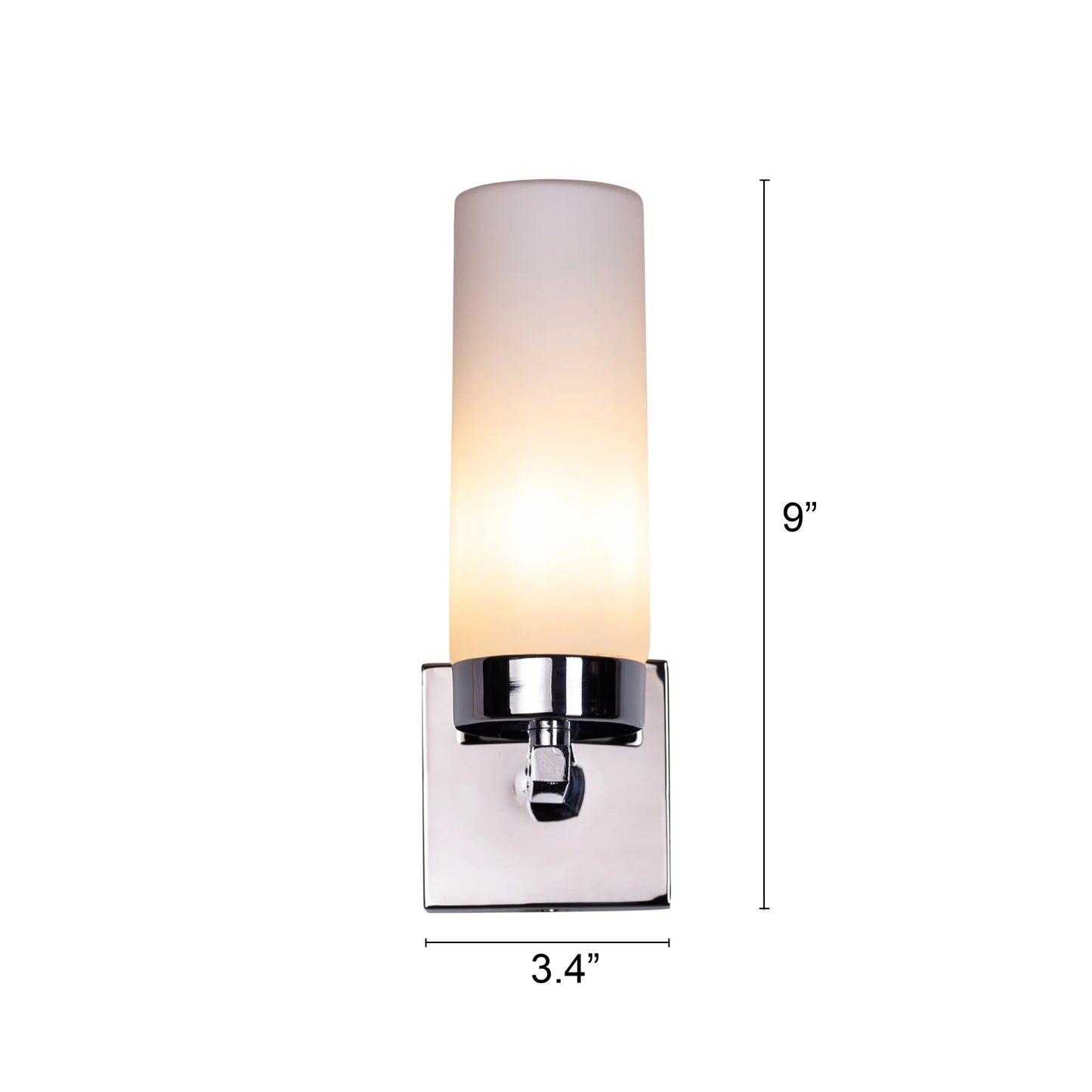 Just Say Yes Stainless Steel Vanity Light