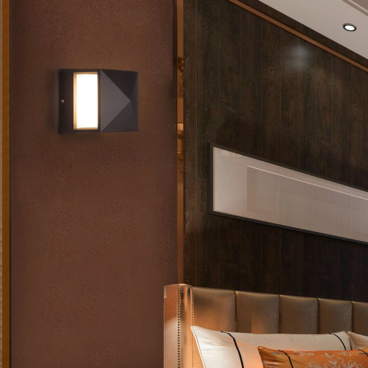 North Star Indoor/Outdoor Wall Light (IP65 Rated) – modern, weatherproof LED wall light with a celestial-inspired design for stylish illumination indoors or outdoors.