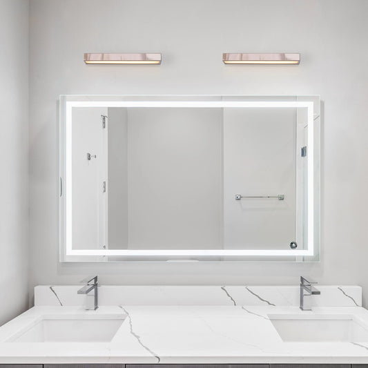 Safe Haven Vanity Light – a sleek and elegant lighting fixture with LED technology, perfect for bathrooms and vanity areas, offering even illumination and modern design.