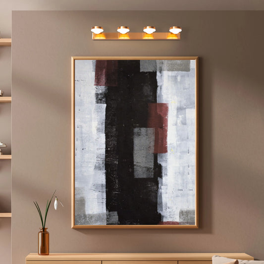 Quiet Dawn Vanity Light – Modern stainless steel fixture with energy-efficient LED lighting, ideal for bathroom or vanity areas, offering soft, even illumination and a sleek, elegant design.