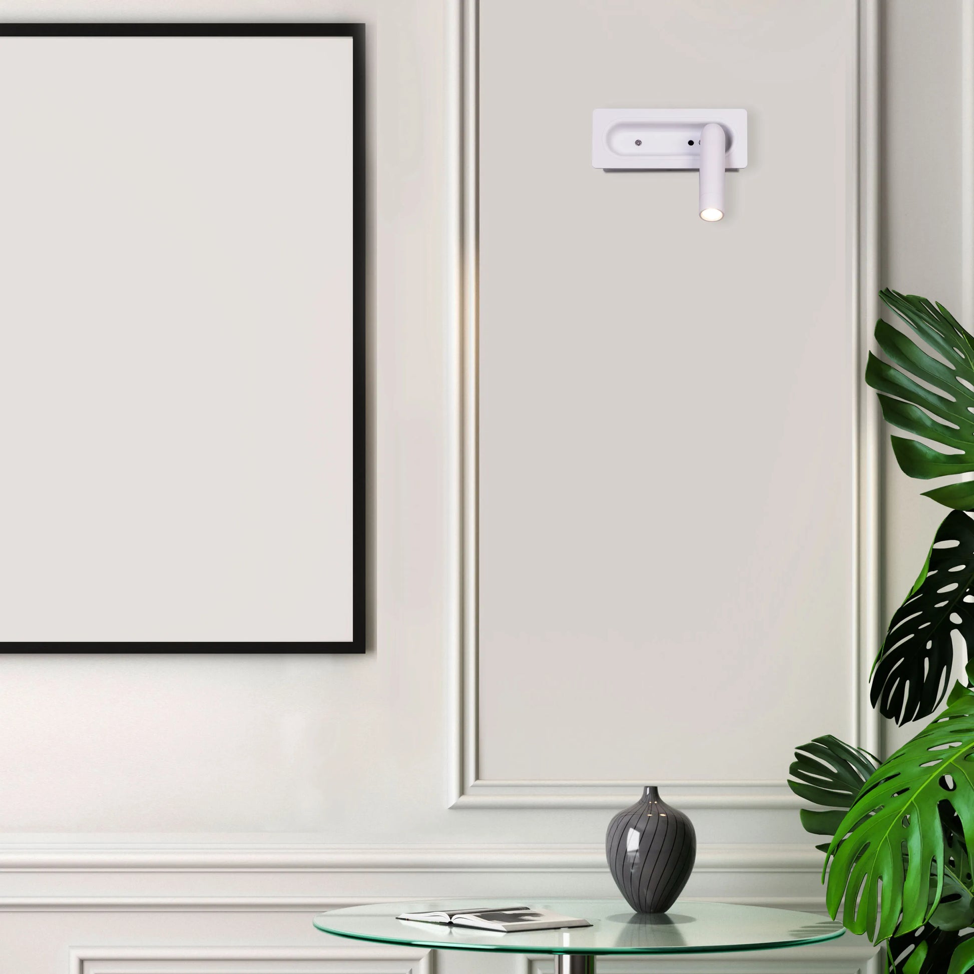 Stay With Me Wall Light in Brushed Nickel Finish