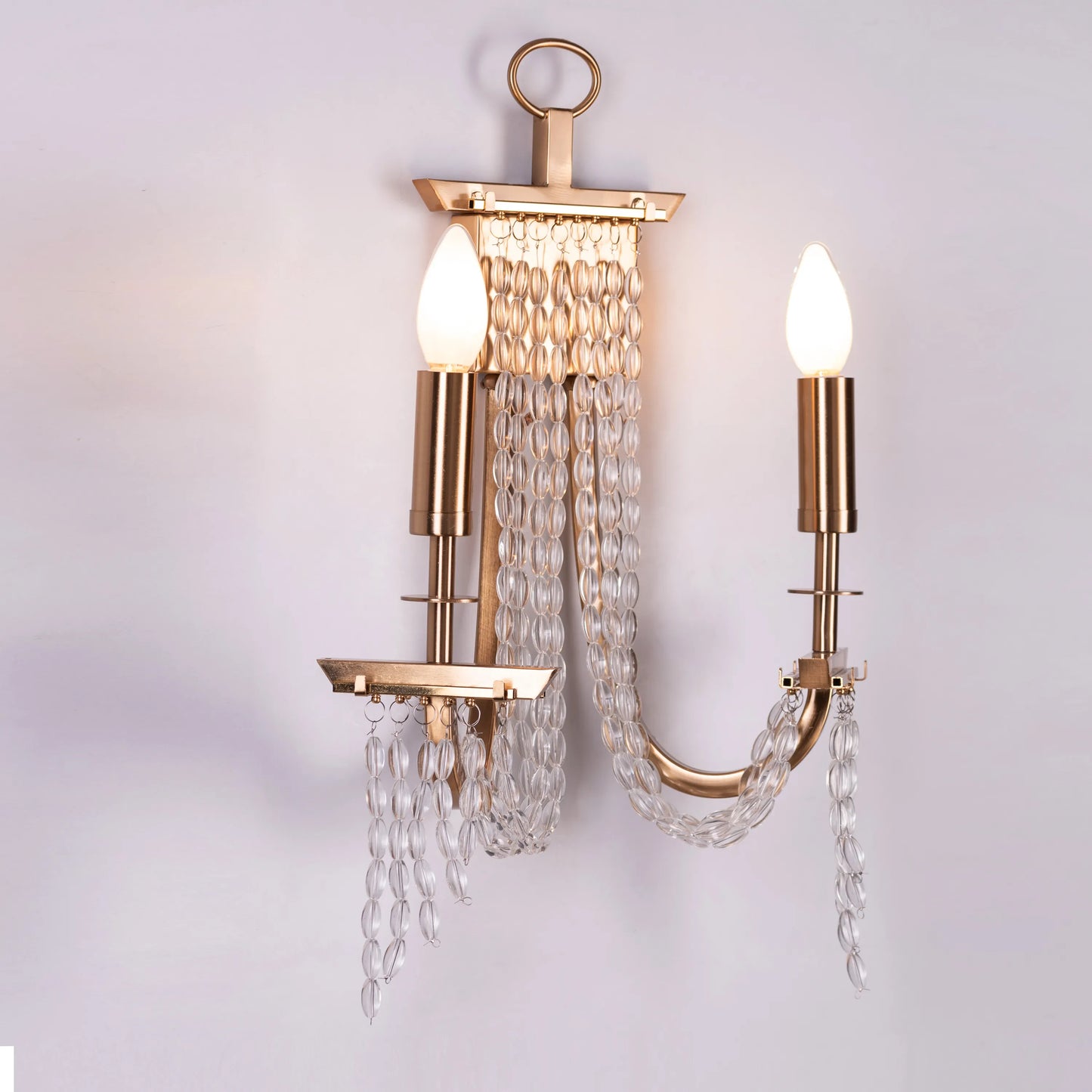 Cupid's Kiss Crystal Wall Light - Romantic luxury wall sconce featuring handcrafted crystal details and elegant design, creating enchanting light patterns for sophisticated interiors