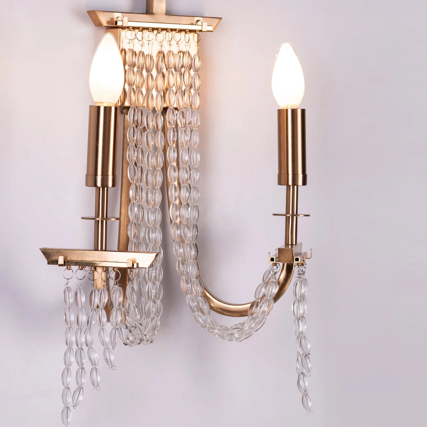 Cupid's Kiss Crystal Wall Light - Romantic luxury wall sconce featuring handcrafted crystal details and elegant design, creating enchanting light patterns for sophisticated interiors