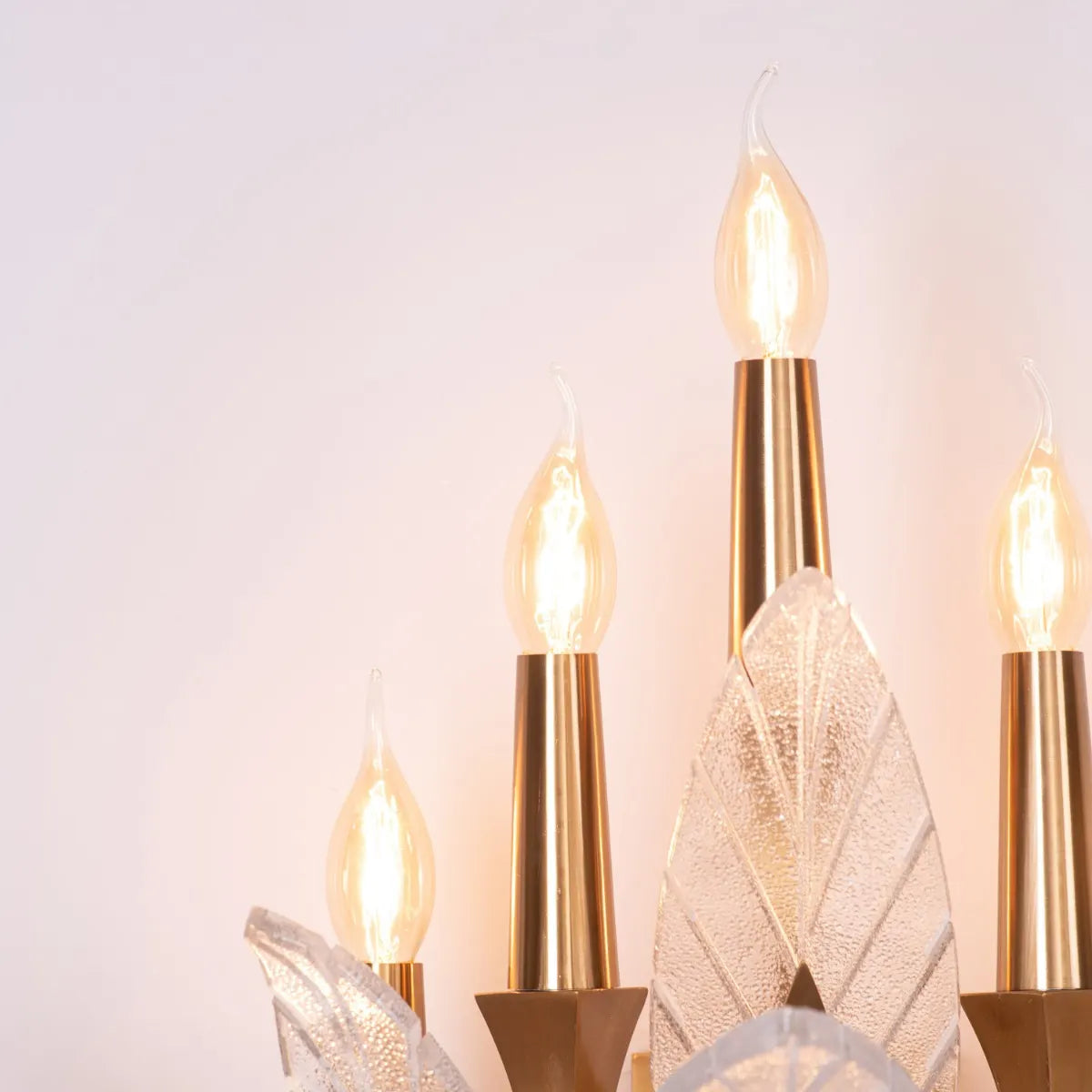 "Trance" Glass Wall Light - A sleek, modern wall sconce with a multi-faceted glass shade that creates a mesmerizing optical illusion.