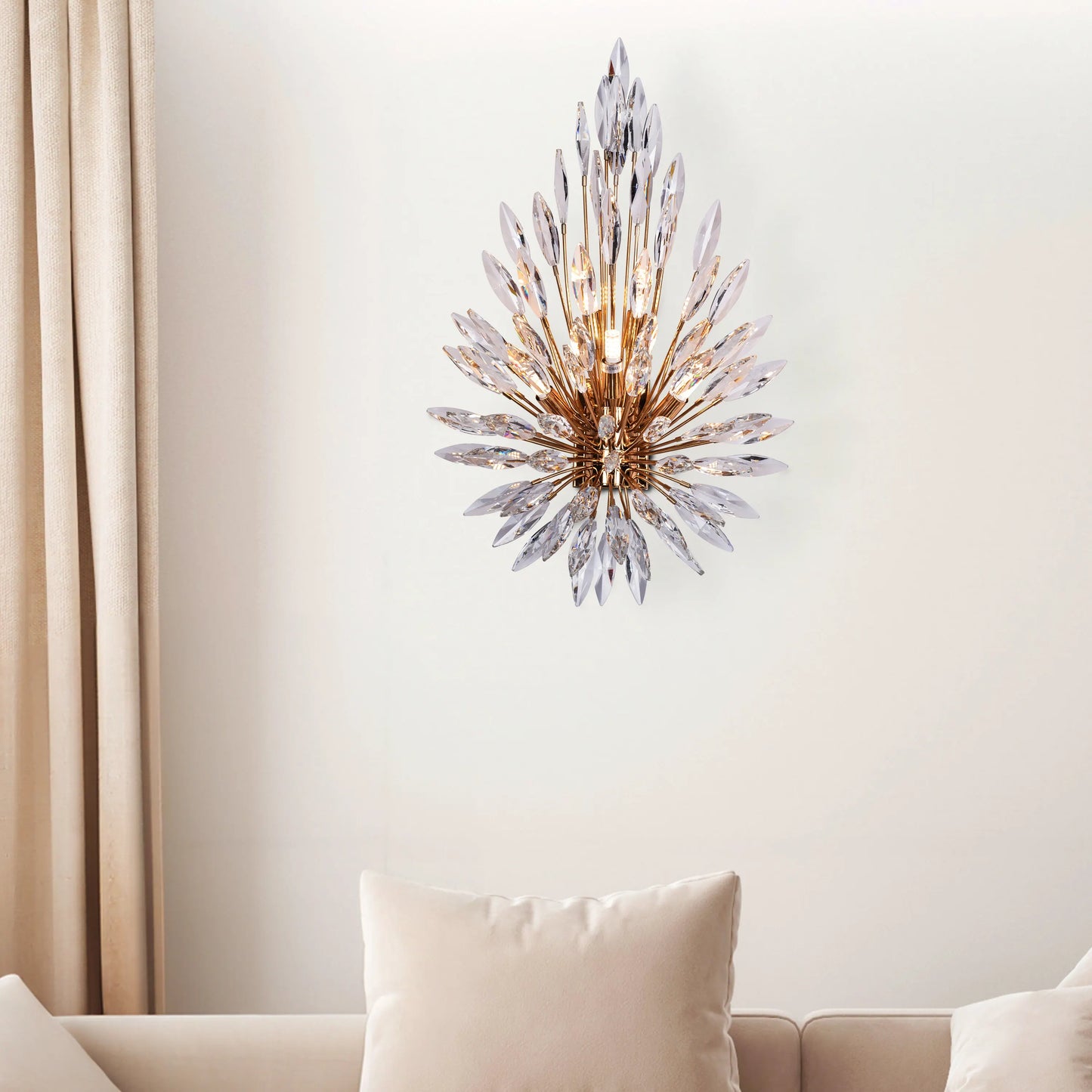 Jewel Of My Heart Crystal Wall Light