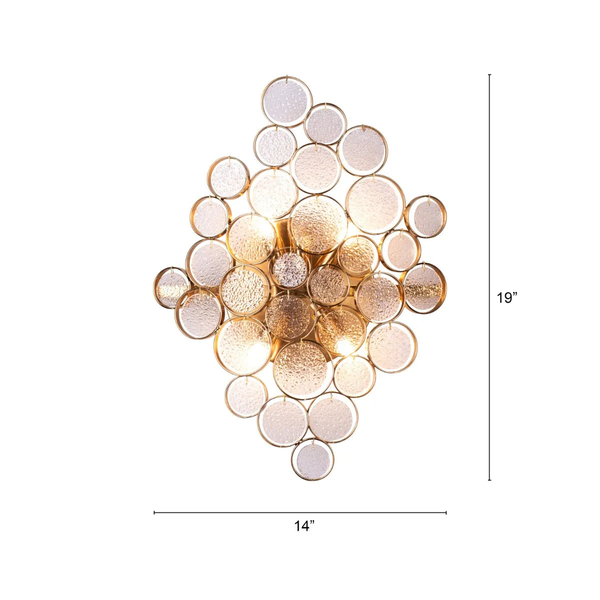 Sparkling Louder Than Thunder Crystal Wall Light in Polished Chrome Finish