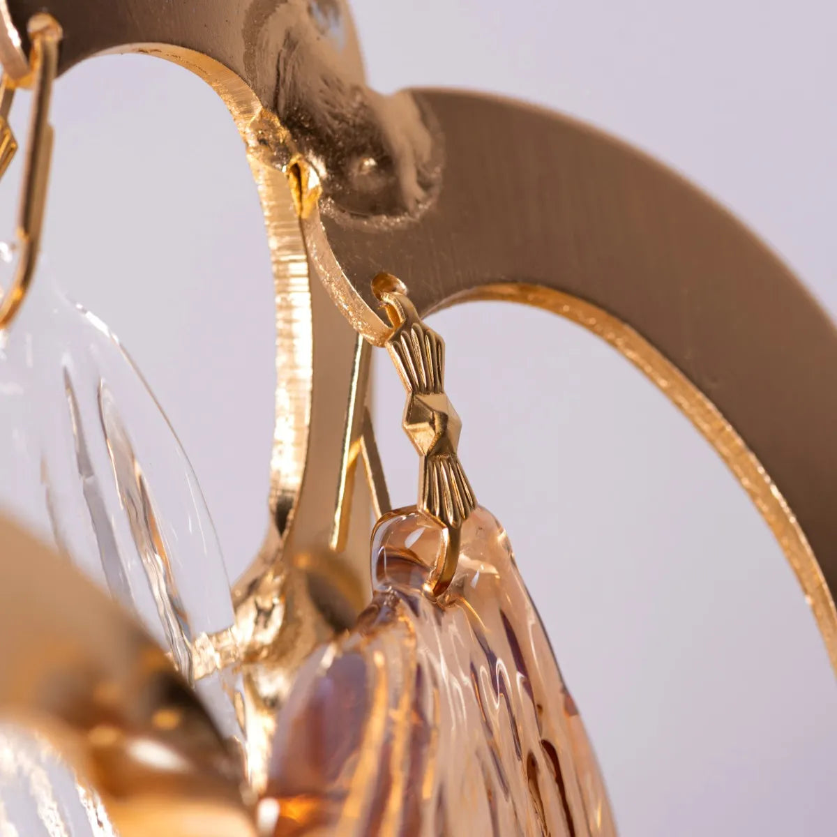 Golden Hour Crystal Wall Light