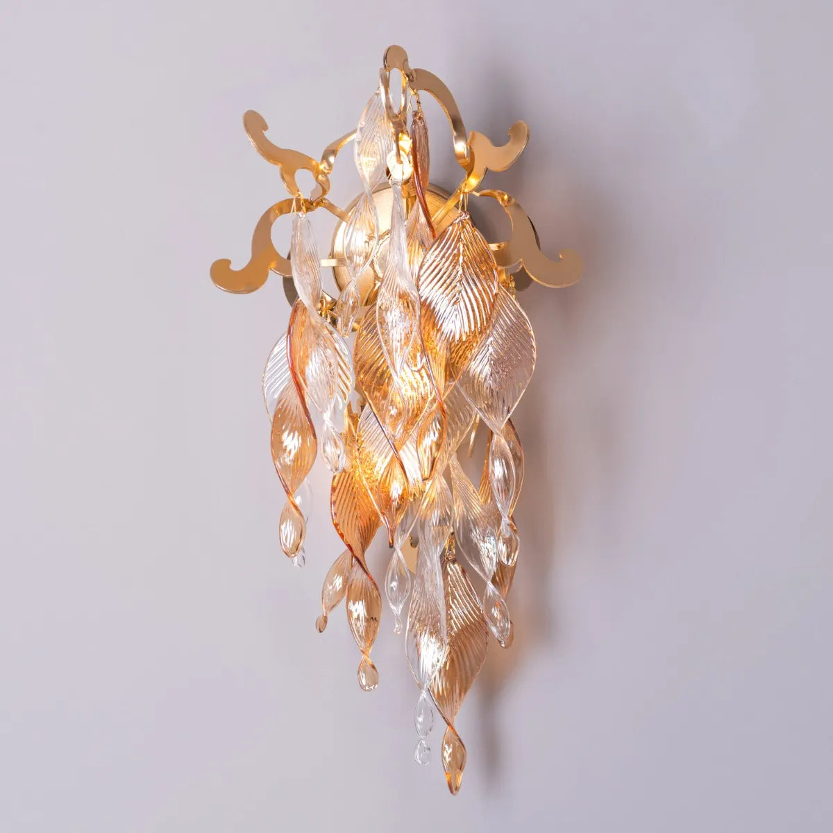 Golden Hour Crystal Wall Light