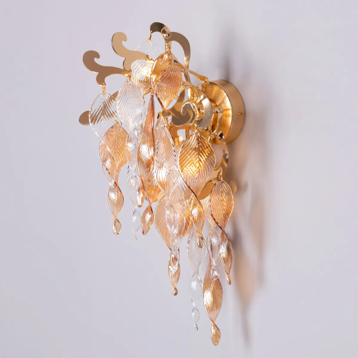Golden Hour Crystal Wall Light