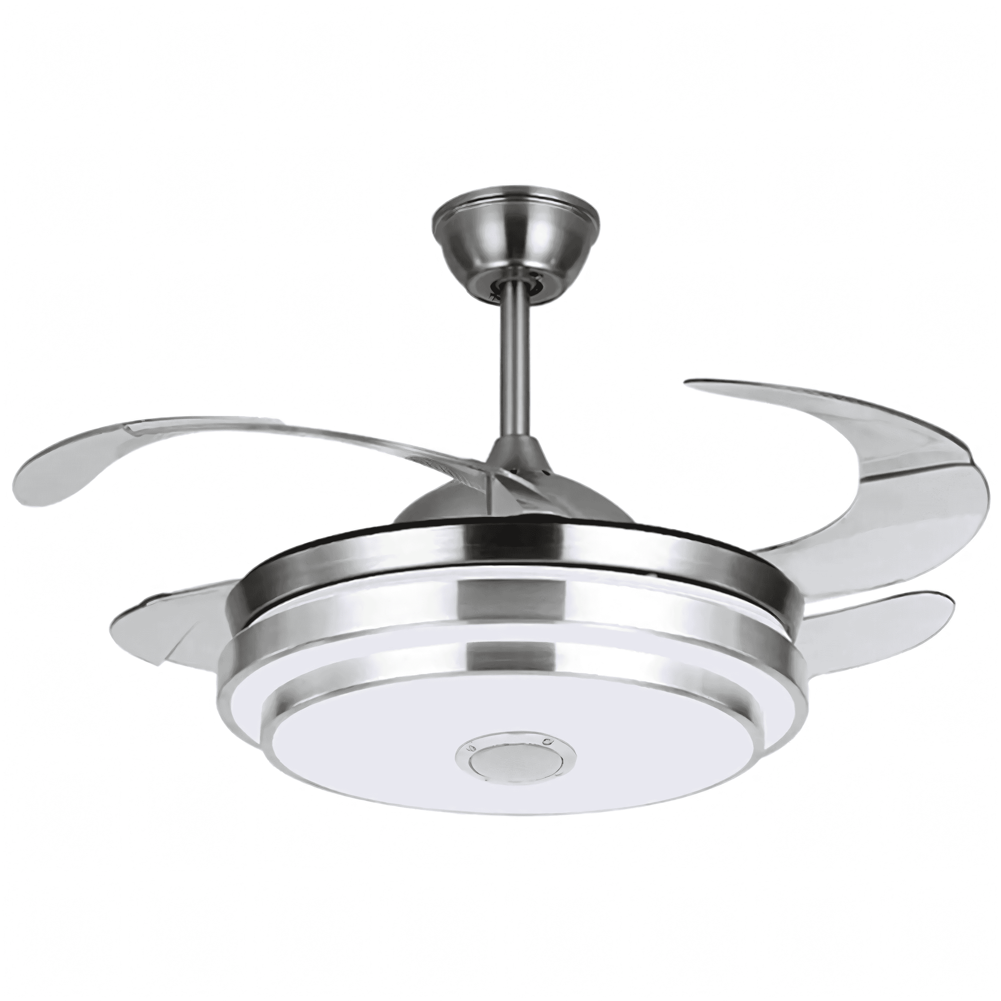 Energy-efficient LED chandelier fan with color-changing options