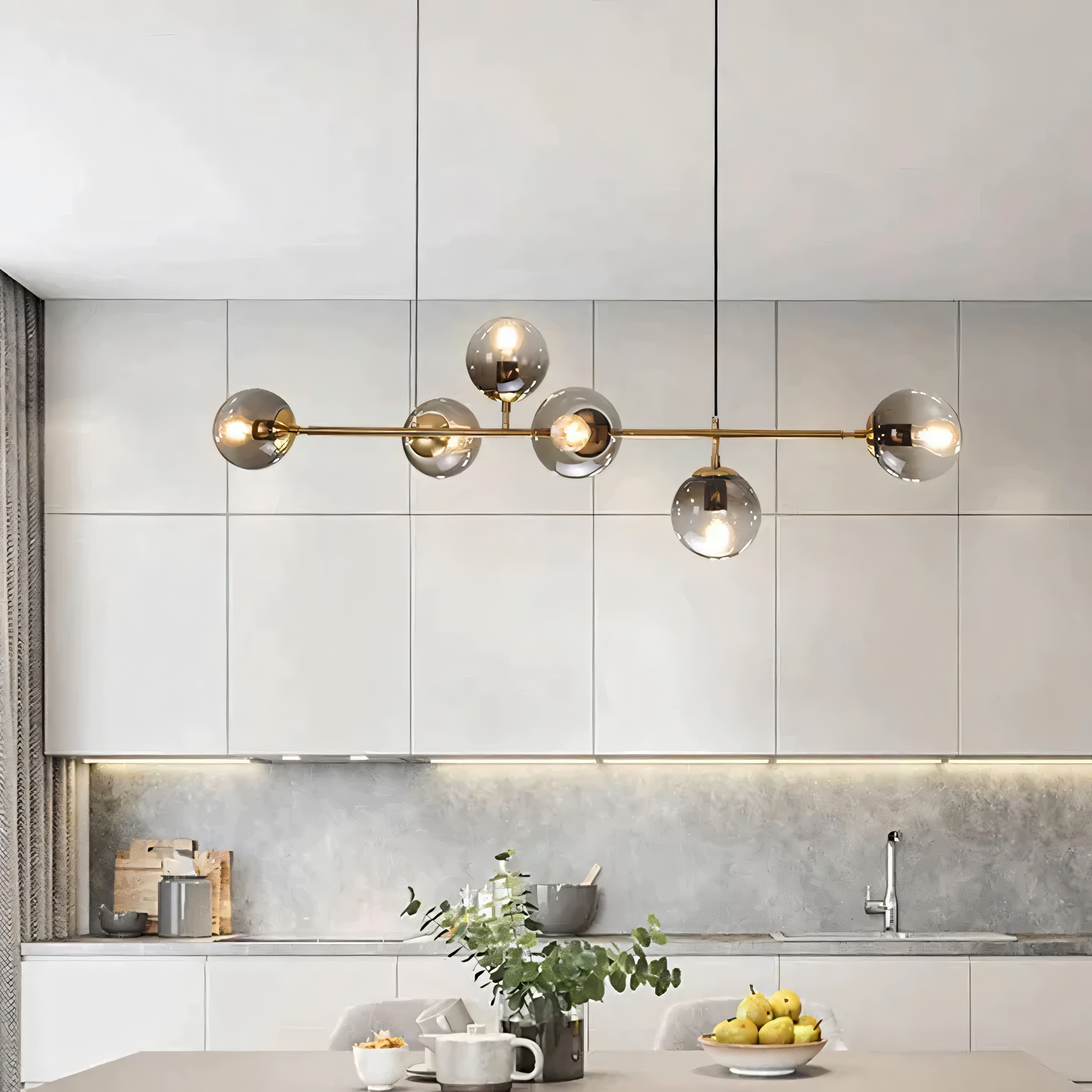 Previcacious Dining Chandelier in a mysterious forest setting