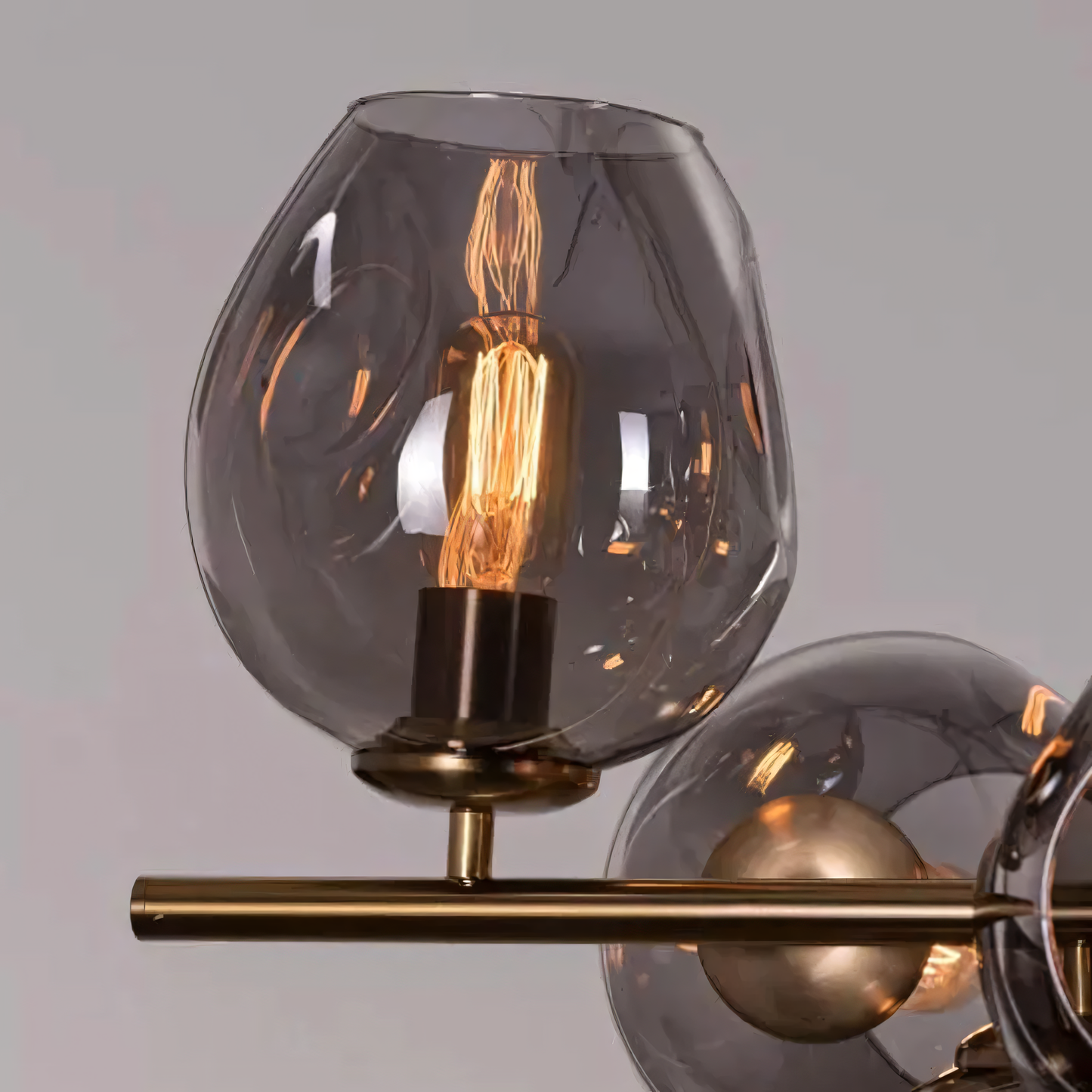 Sleek, black metal frame blending with the cool, monochromatic tones