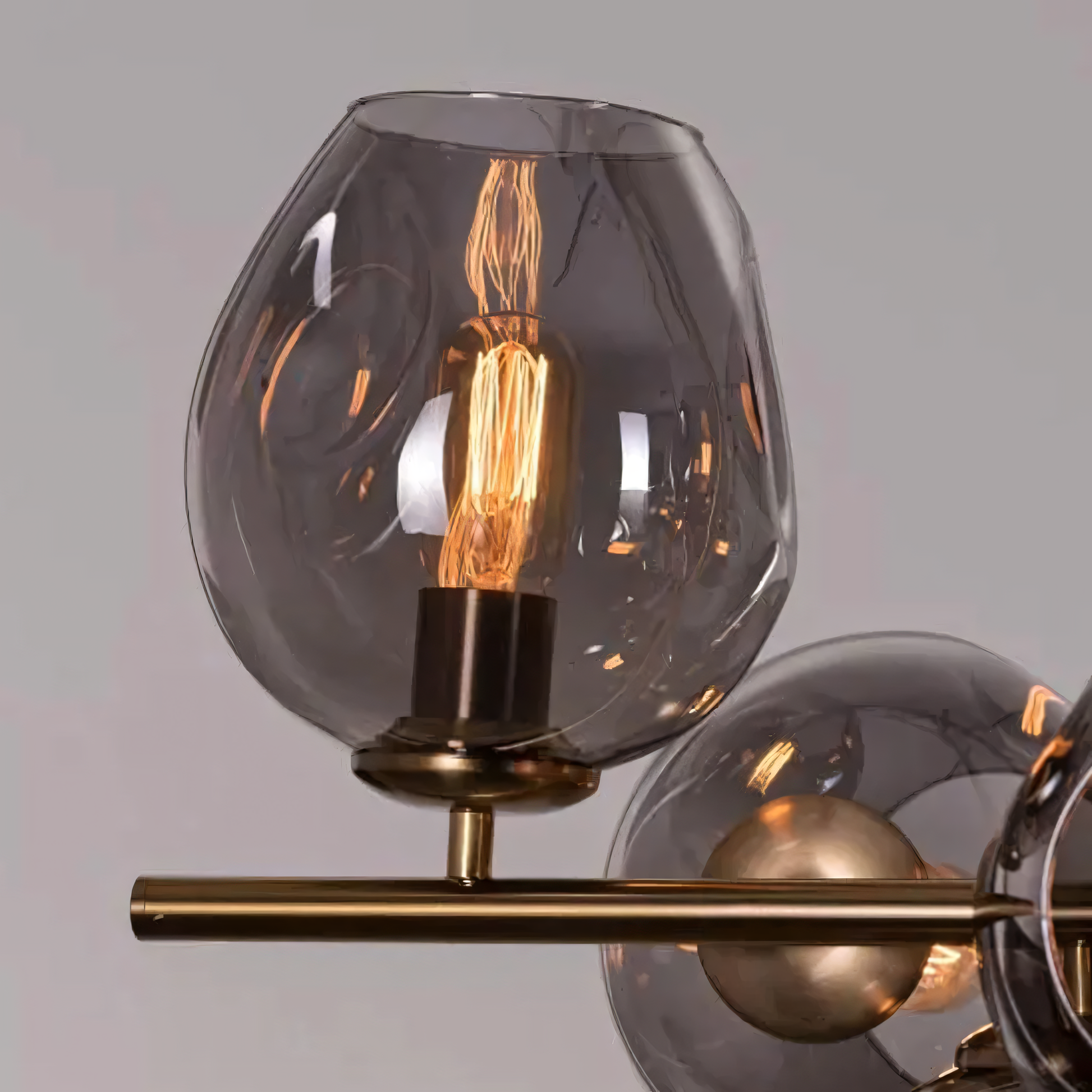 Sleek, black metal frame blending with the cool, monochromatic tones