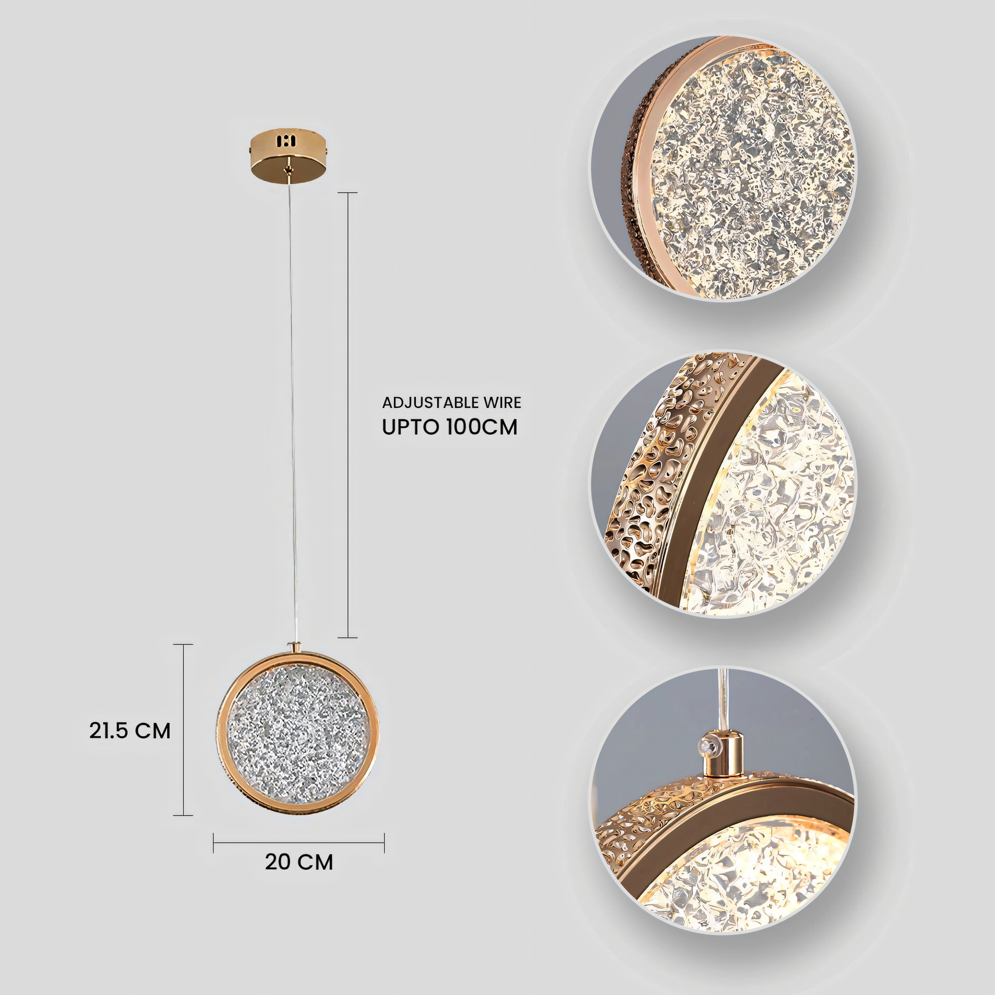 Stunning Moon Forge Chandelier in High-End Mall