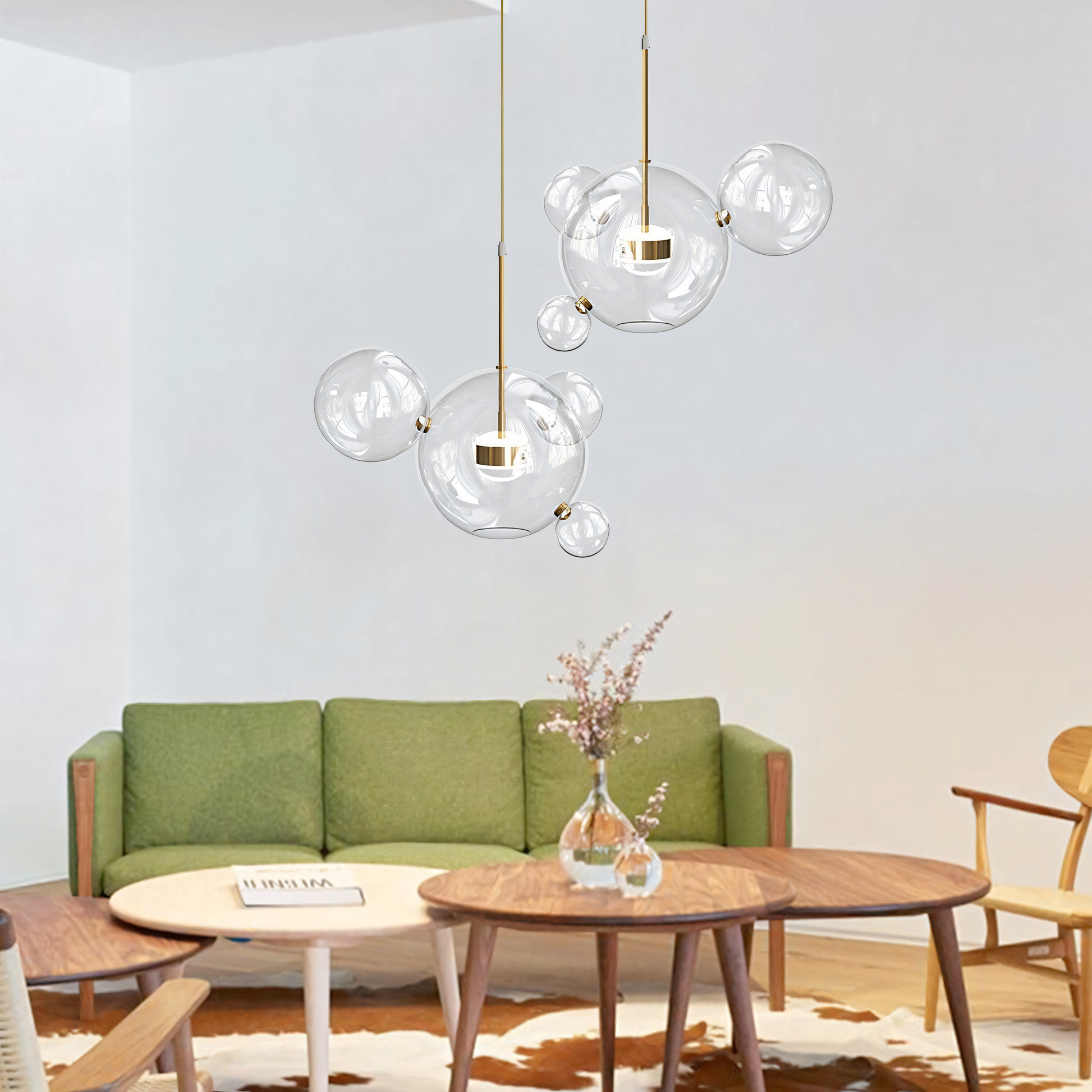 Luxurious hanging light fixture with a touch of wonder