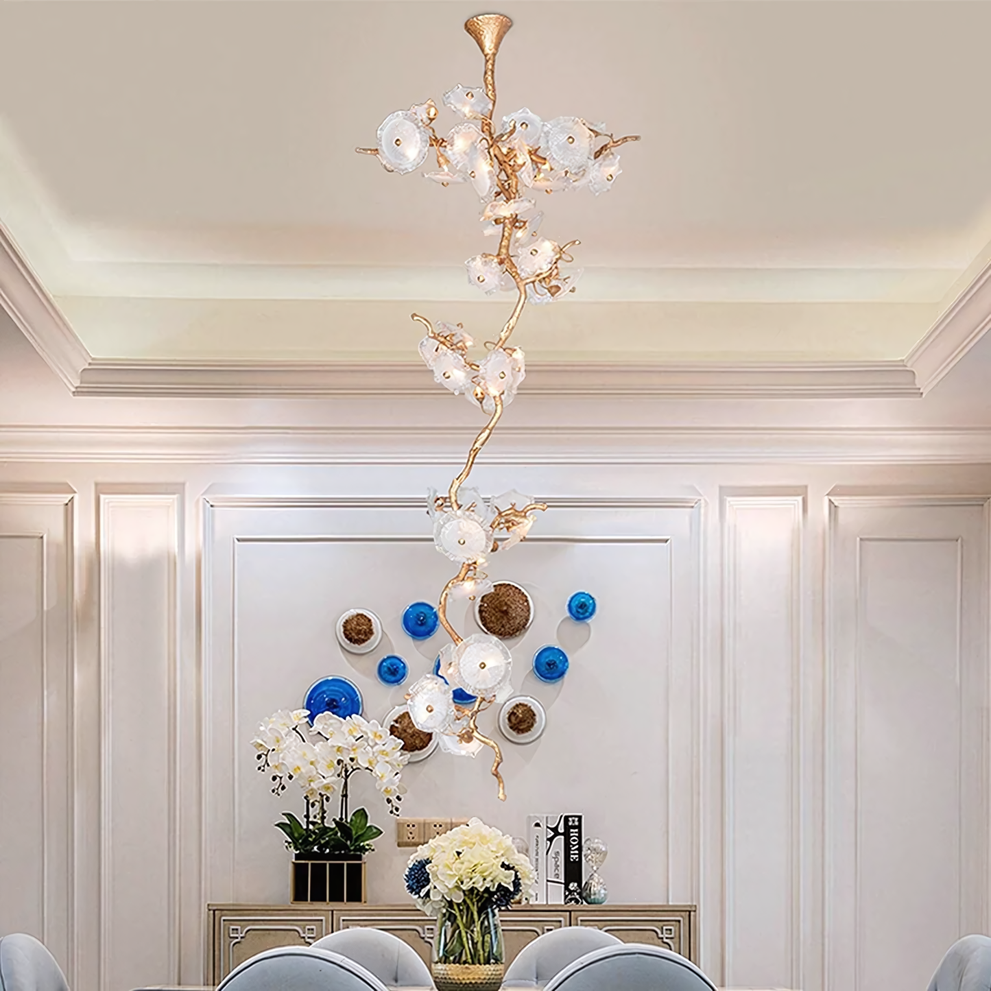 Bioluminescent Flora Chandelier Lighting Fixture