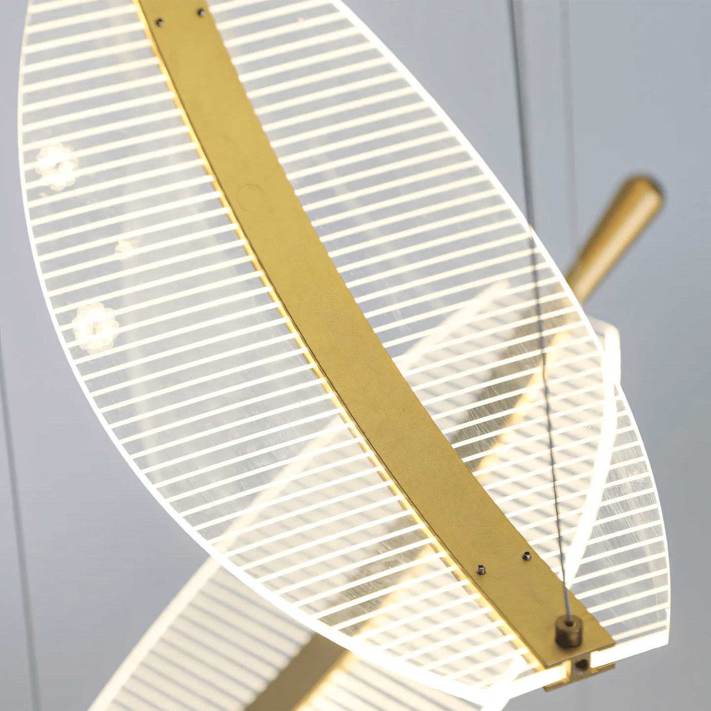 Captivating Acrylic Leaf Chandelier Fixture