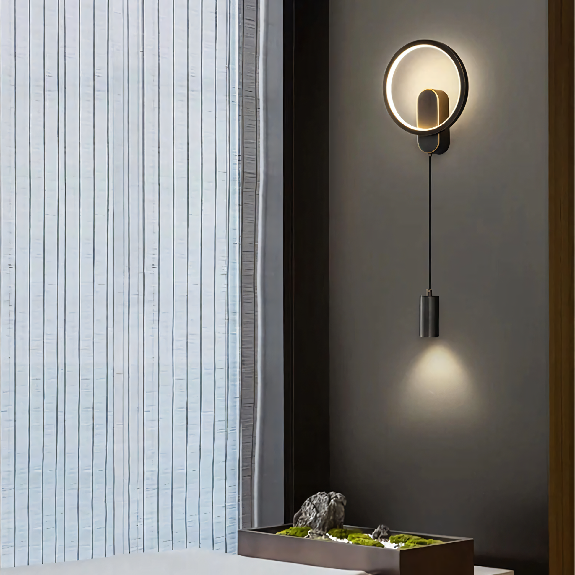 Serene Beauty of the Moon Strike Wall-Hanging Pendant