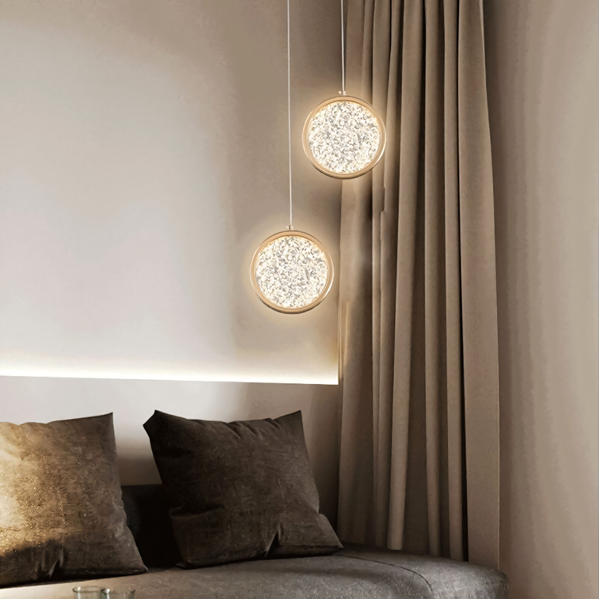 Serene Beauty of the Moon Forge Pendant Light