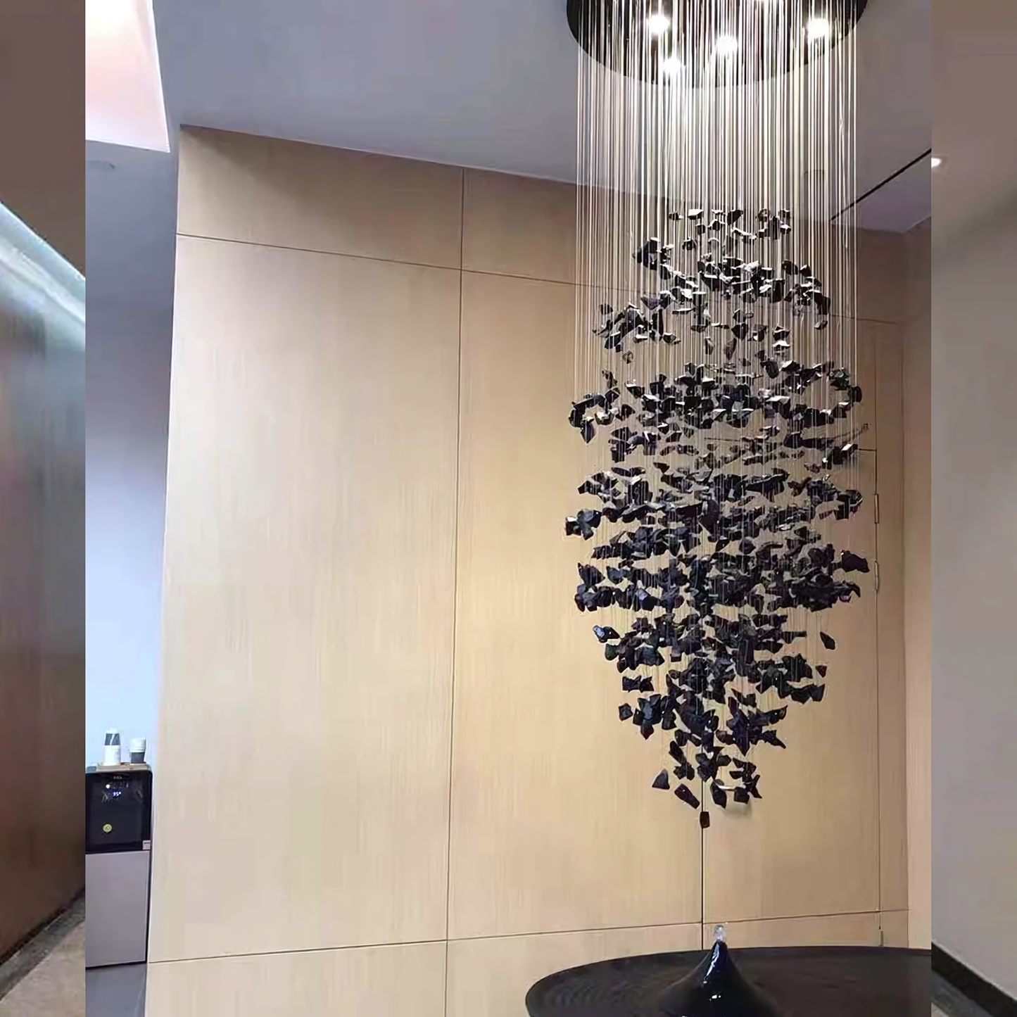 Warm, dazzling glow of the Falling Star Chandelier in the Golden Castle