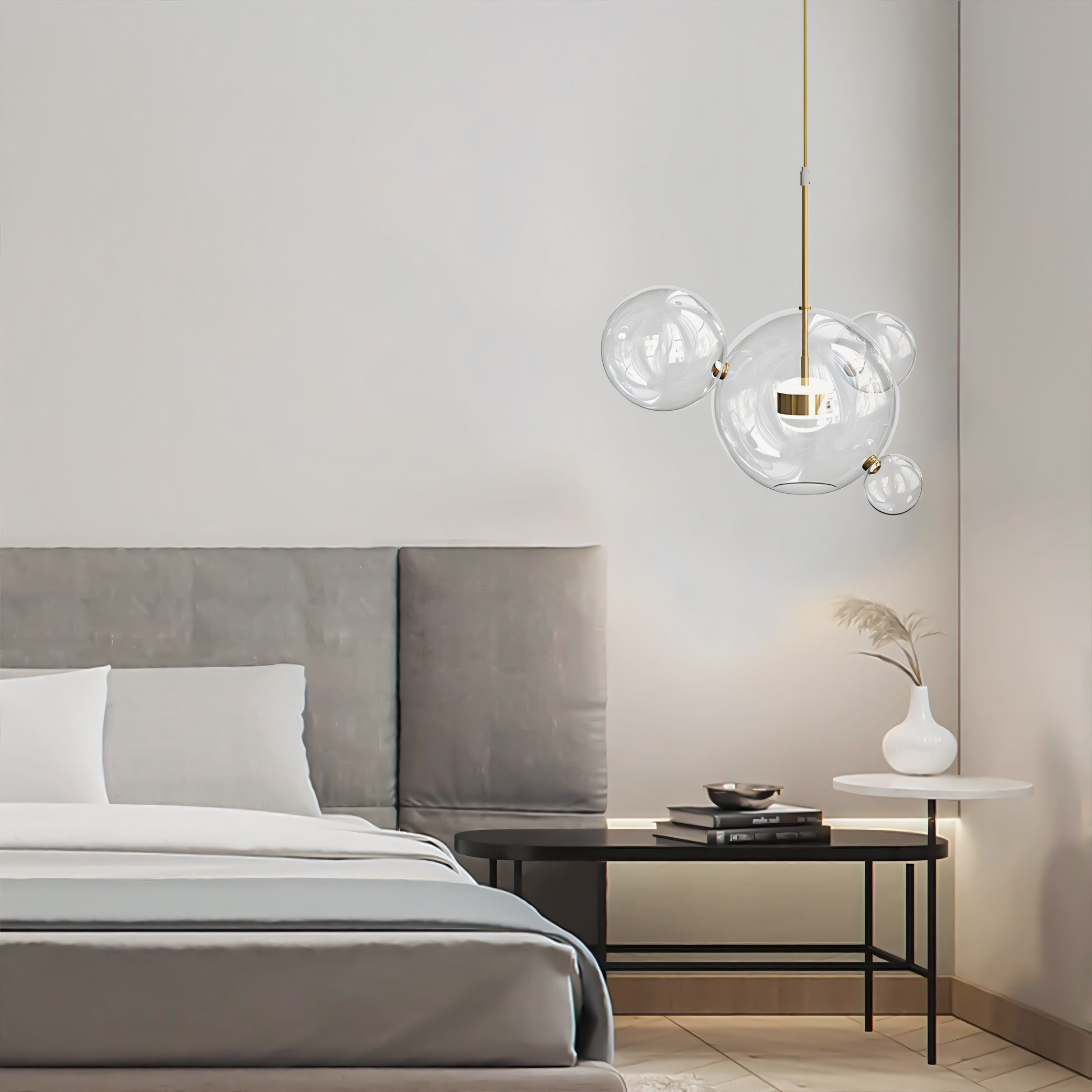 Suspended in mid-air: The Soap Bubble Hanging Light