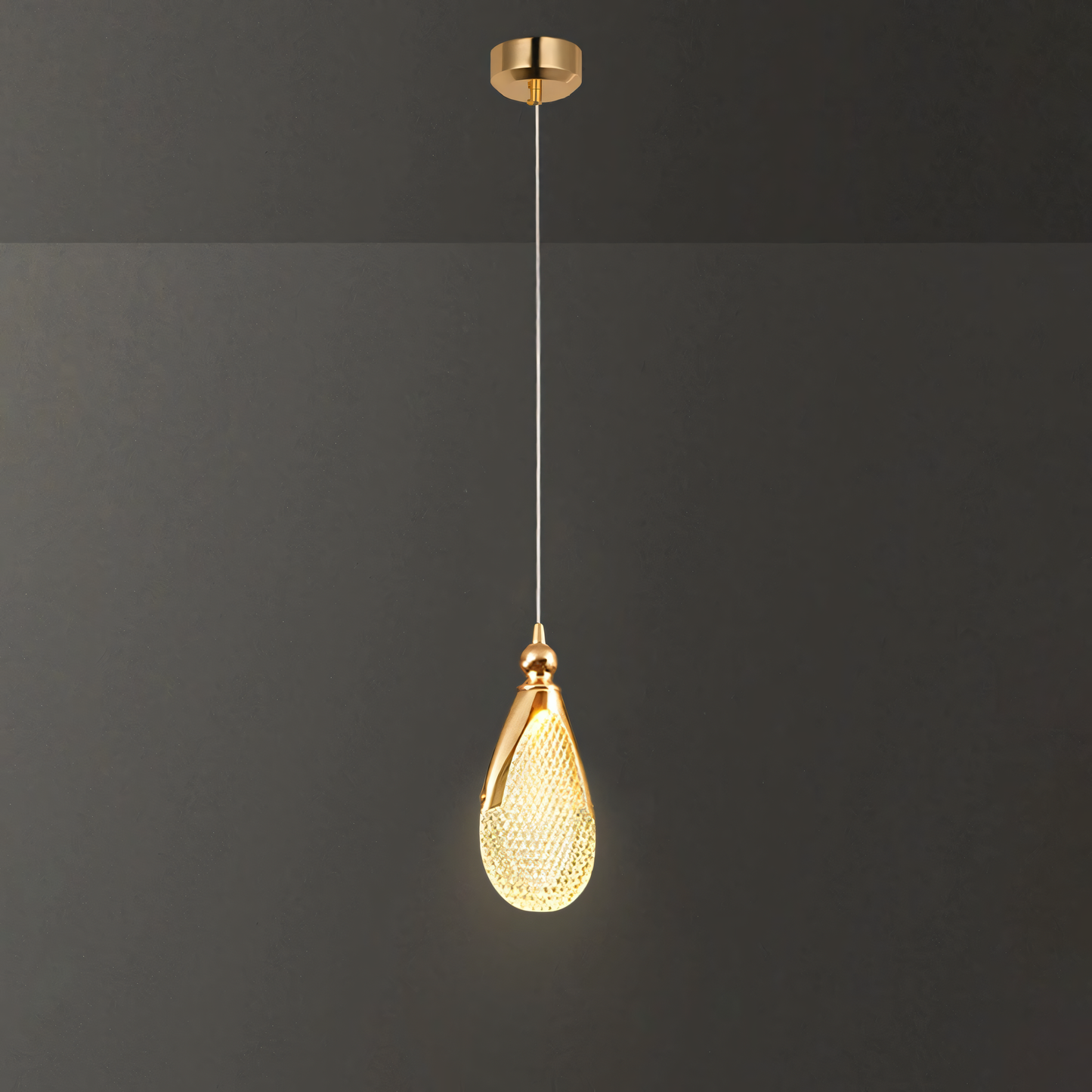 Warm Glow Hanging Light: Creating a cozy and welcoming atmosphere.