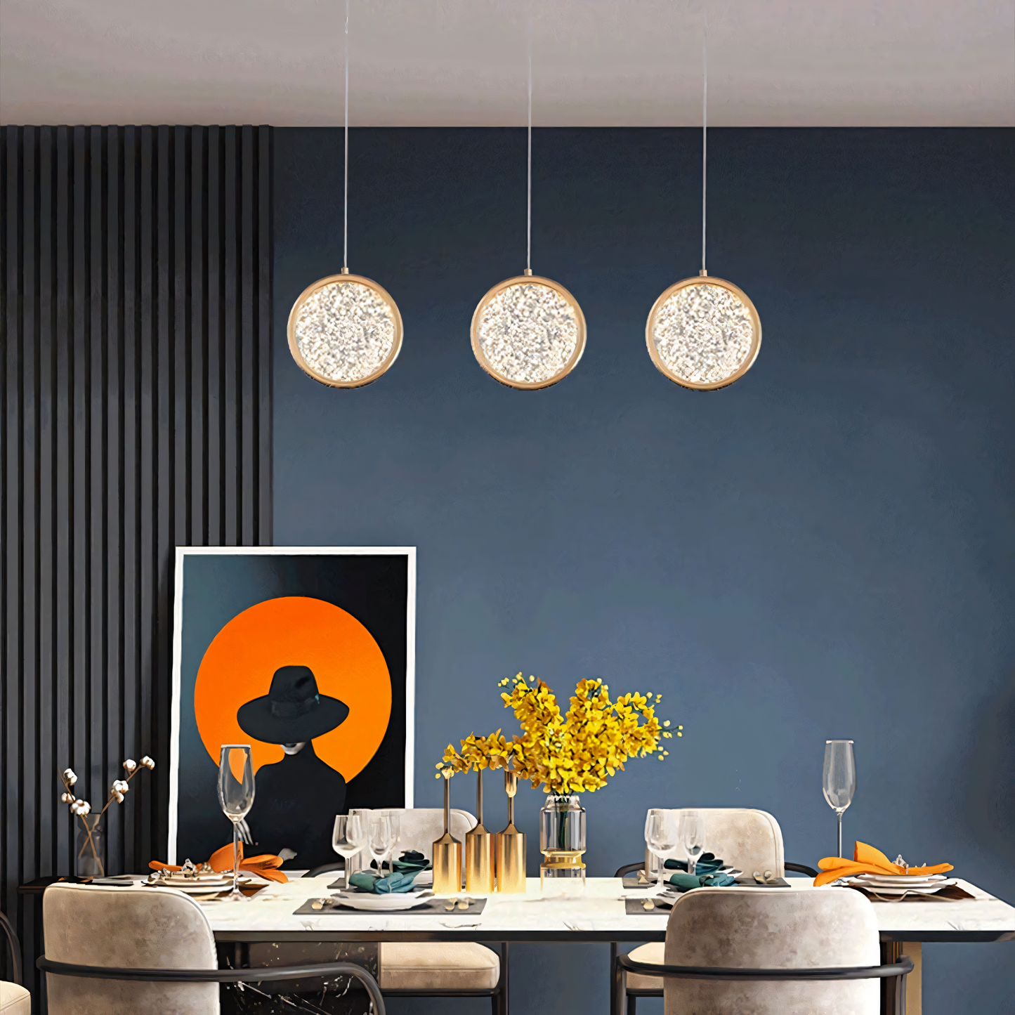 Enchanting Moon Forge Pendant Light in Hanging Gardens