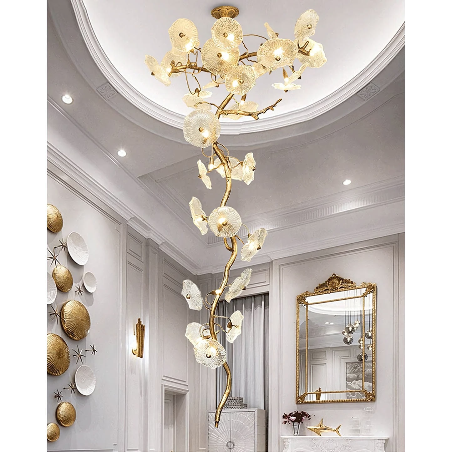 Luxurious Modern Chandelier with Ceramic Pendants