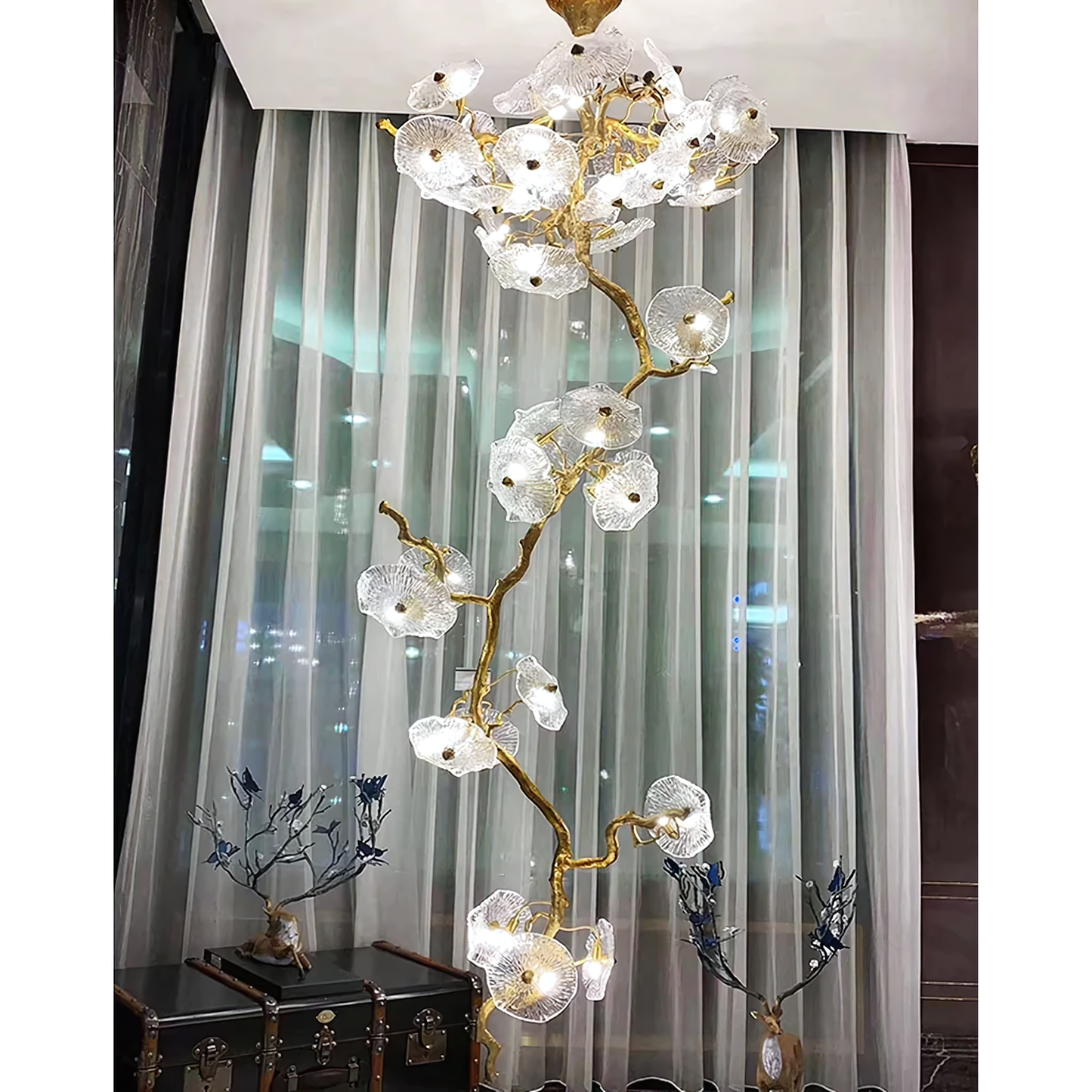 Bioluminescent Flora Chandelier Lighting Fixture