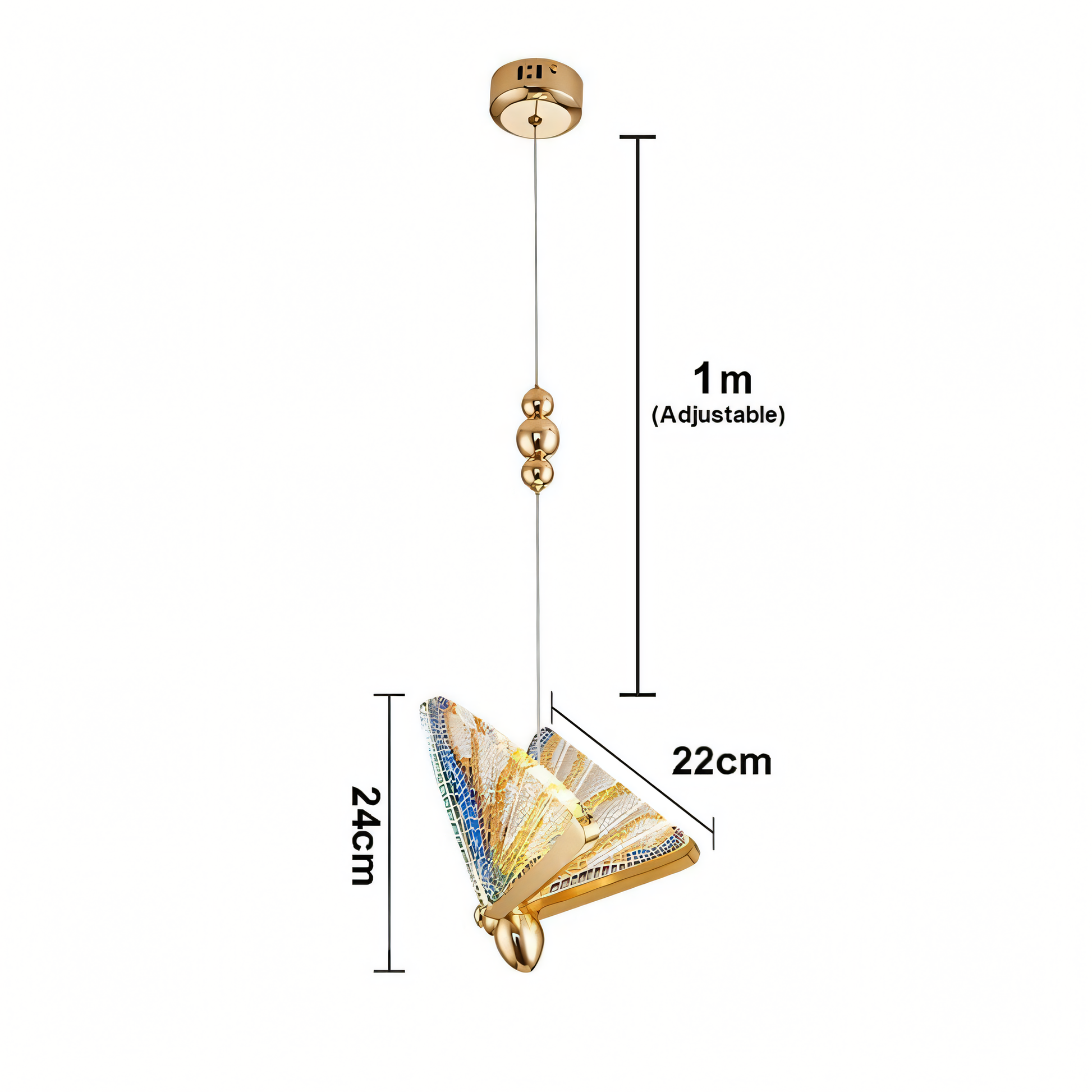 Mesmerizing display of the Butterfly of Paradise Hanging Light