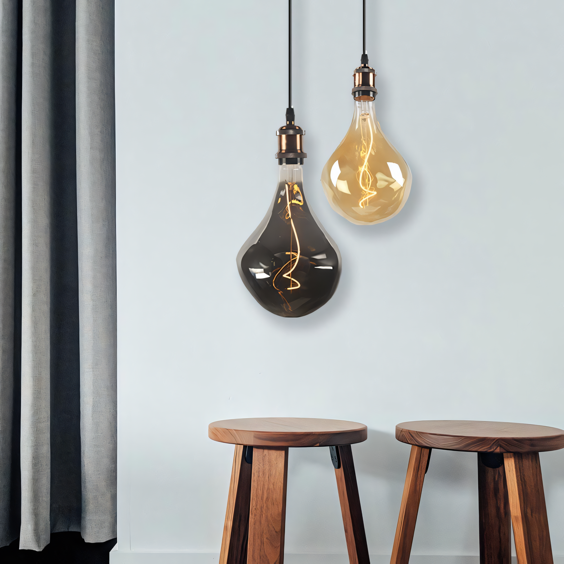 Luxurious Edison Pendant Light in Golden Castle
