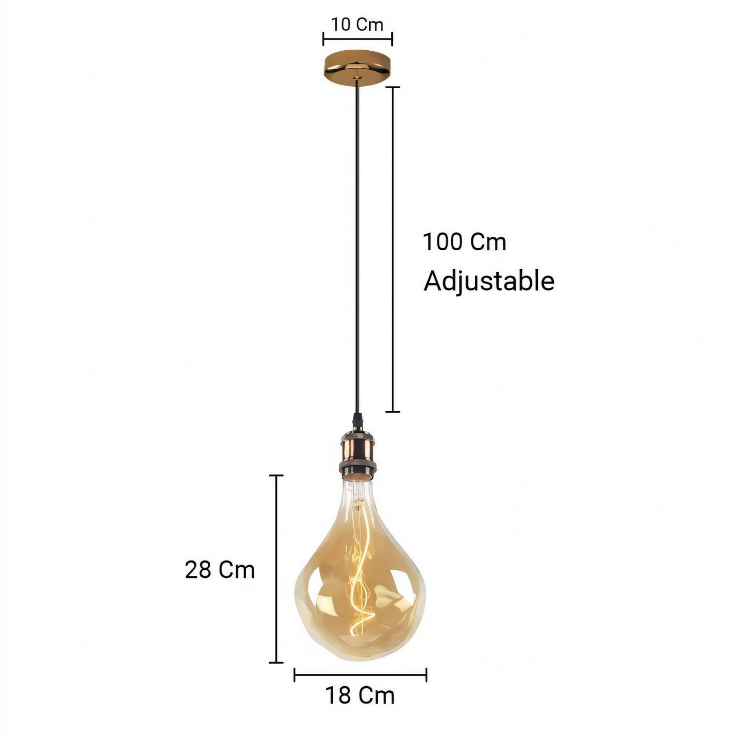 Stunning Edison Chandelier in Hanging Gardens