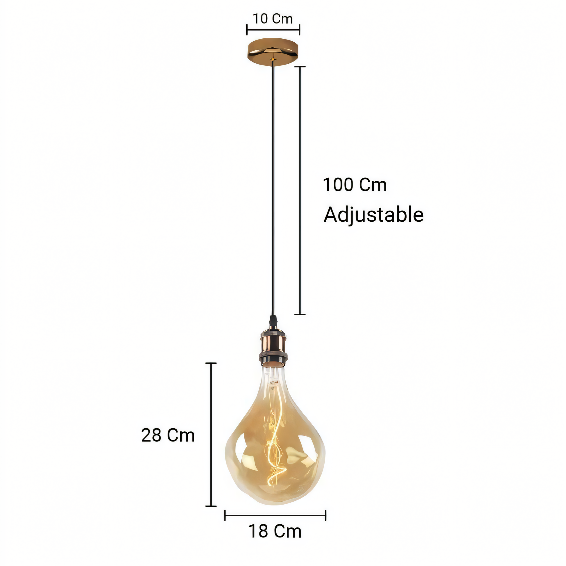 Stunning Edison Chandelier in Hanging Gardens