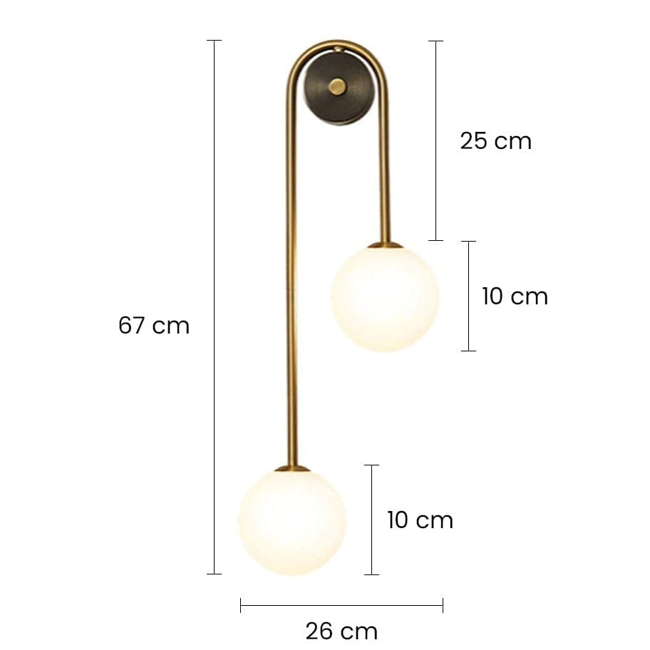 Outdoor wall light, garden illumination
