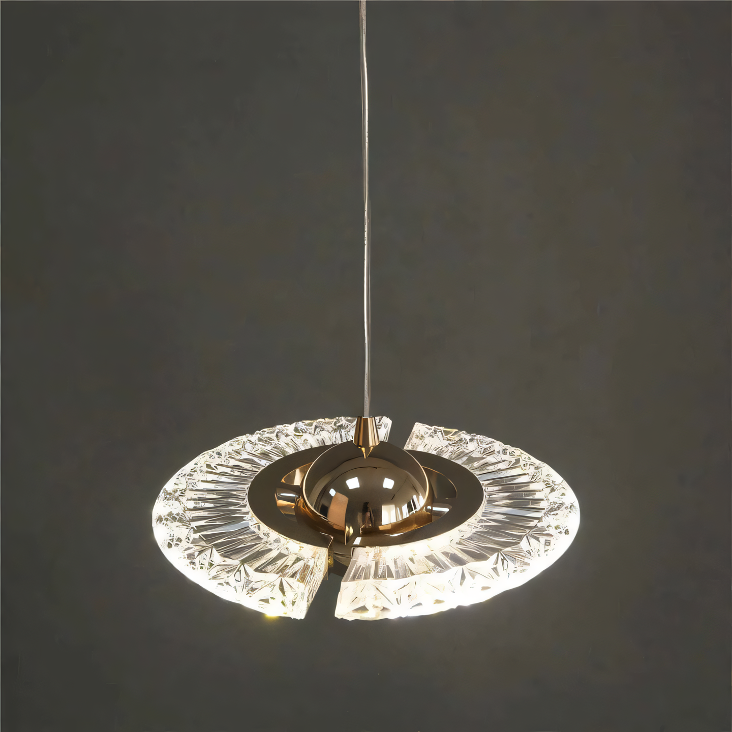 Elegant Italian-designed fixture for a Golden Castle setting